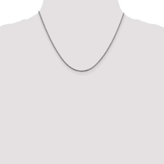 Leslie's 14K White Gold 1.6mm D/C Open Franco Chain