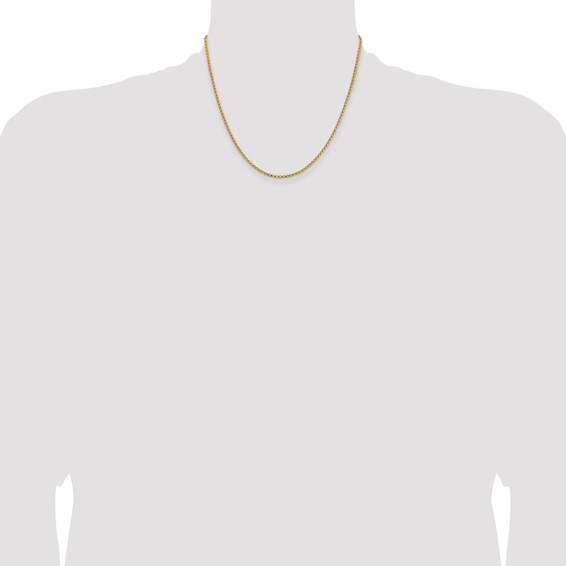 Leslie's 14K 2.1mm D/C Open Franco Chain