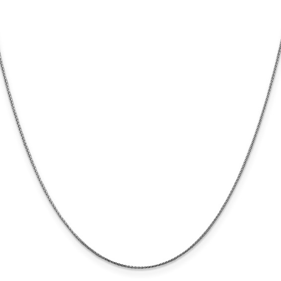 Leslie's 14K White Gold .65mm D/C Spiga Chain