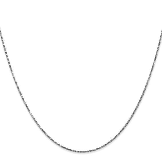 Leslie's 14K White Gold 1mm D/C Spiga Chain