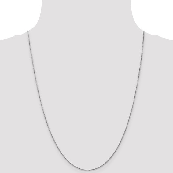 Leslie's 14K White Gold 1mm D/C Spiga Chain