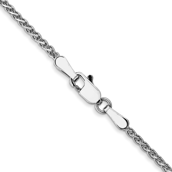 Leslie's 14K White Gold 1.4mm Solid D/C Spiga Chain