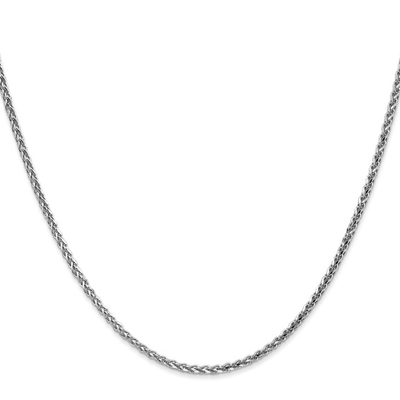 Leslie's 14K White Gold 1.8mm Solid D/C Spiga Chain
