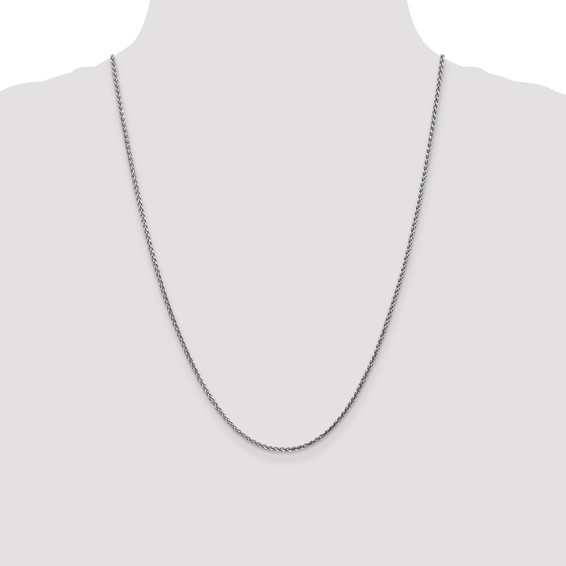 Leslie's 14K White Gold 1.8mm Solid D/C Spiga Chain