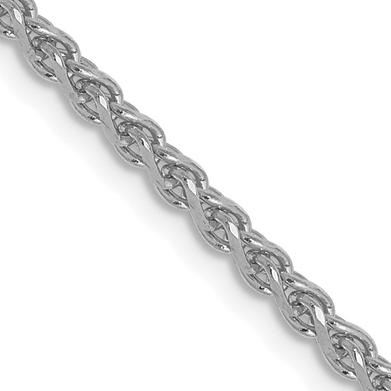 Leslie's 14K White Gold 1.8mm Solid D/C Spiga Chain