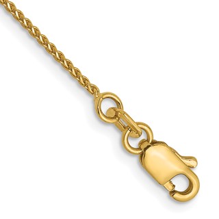 Leslie's 14K 1mm D/C Spiga Chain Anklet