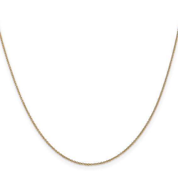 Leslie's 14K .9mm Round Cable Chain