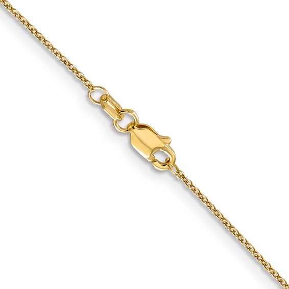 Leslie's 14K .9mm Round Cable Chain
