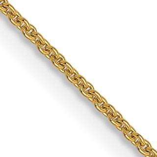 Leslie's 14K .9mm Round Cable Chain