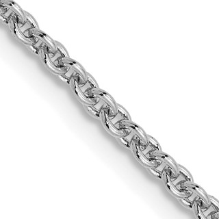 Leslie's 14K White Gold 1.8mm Round Cable Chain