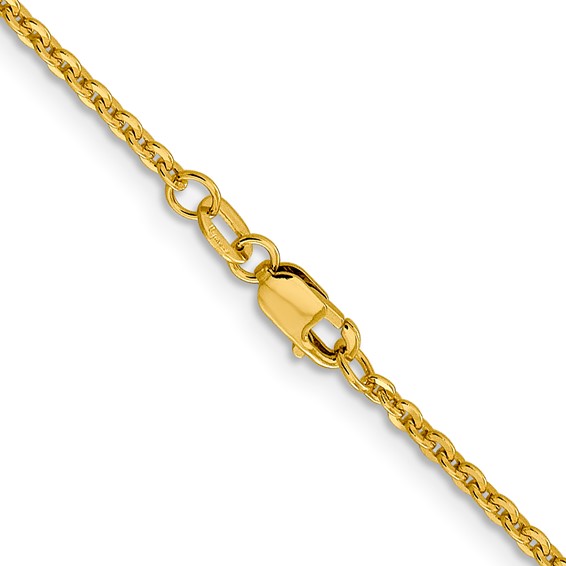 Leslie's 14K 1.95mm Flat Cable Chain