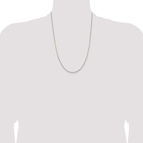 Leslie's 14K White Gold 1.95mm Flat Cable Chain