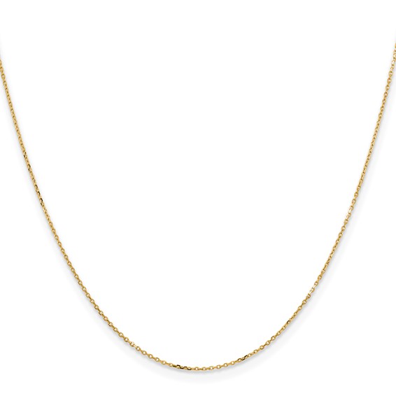 Leslie's 14K .85mm D/C Cable Chain