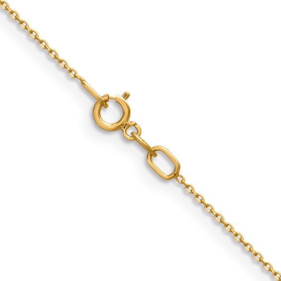 Leslie's 14K .85mm D/C Cable Chain