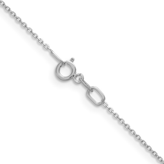 Leslie's 14K White Gold .85mm D/C Cable Chain