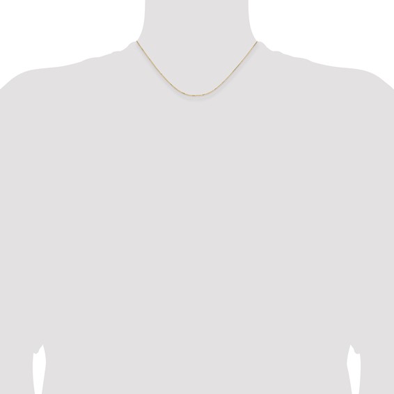 Leslie's 14K White Gold .85mm D/C Cable Chain