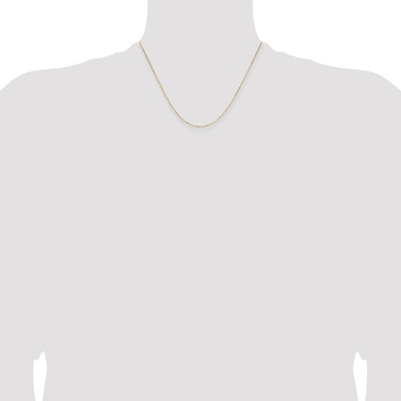 Leslie's 14K White Gold .85mm D/C Cable Chain