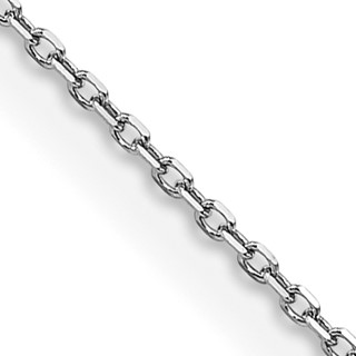 Leslie's 14K White Gold .85mm D/C Cable Chain