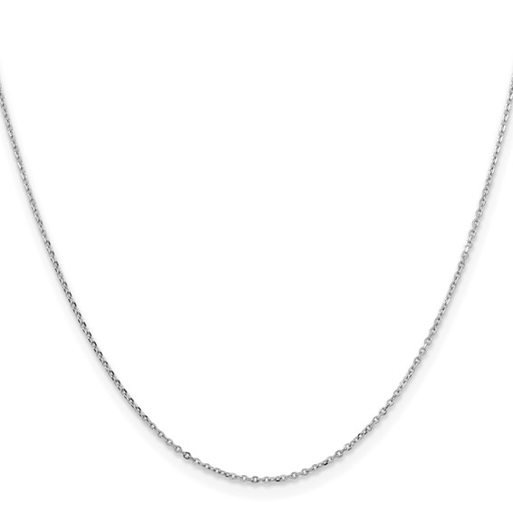 Leslie's 14K White Gold 1.05mm D/C Cable Chain
