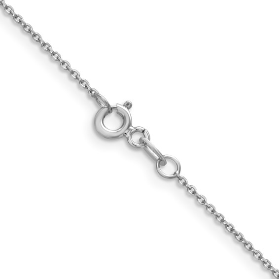 Leslie's 14K White Gold 1.05mm D/C Cable Chain
