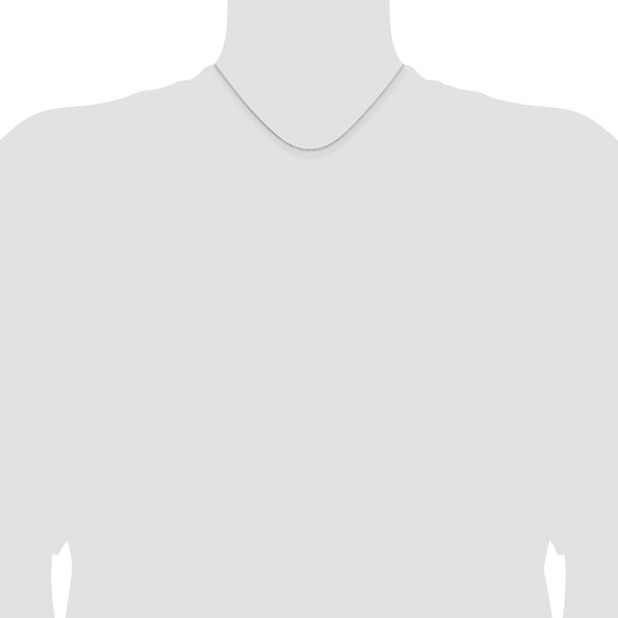 Leslie's 14K White Gold 1.05mm D/C Cable Chain