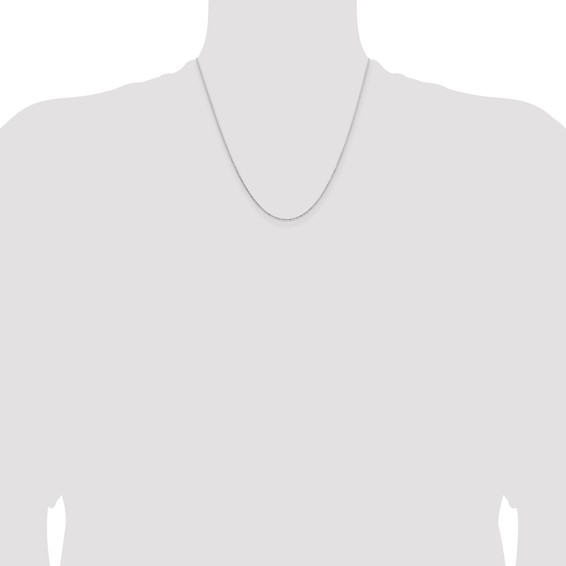 Leslie's 14K White Gold 1.05mm D/C Cable Chain