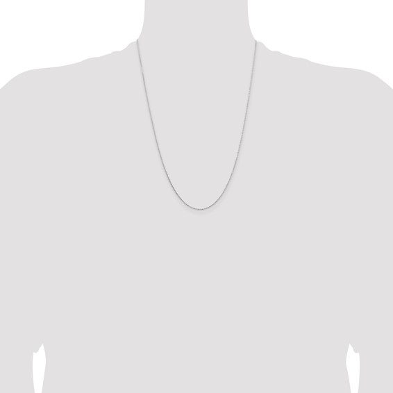 Leslie's 14K White Gold 1.05mm D/C Cable Chain