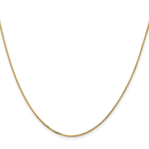 Leslie's 14K 1mm Concave Box Chain