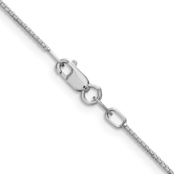 Leslie's 14K White Gold 1mm Concave Box Chain
