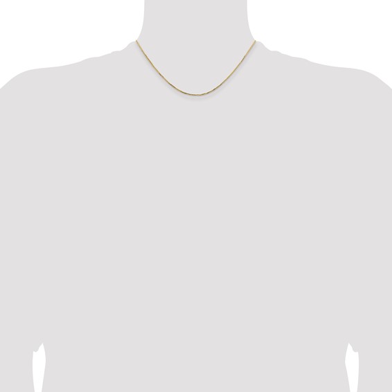 Leslie's 14K 1.10mm Concave Box Chain