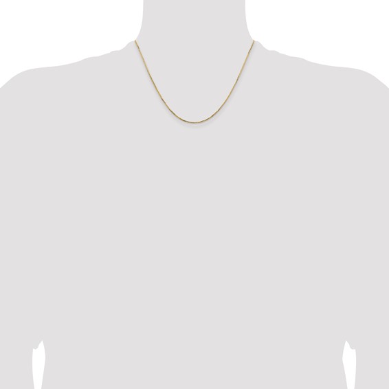 Leslie's 14K 1.10mm Concave Box Chain