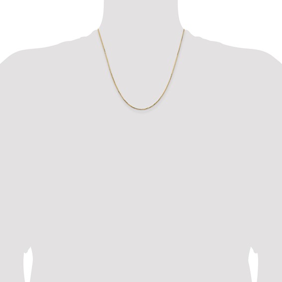 Leslie's 14K 1.10mm Concave Box Chain