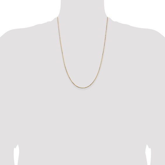 Leslie's 14K 1.10mm Concave Box Chain