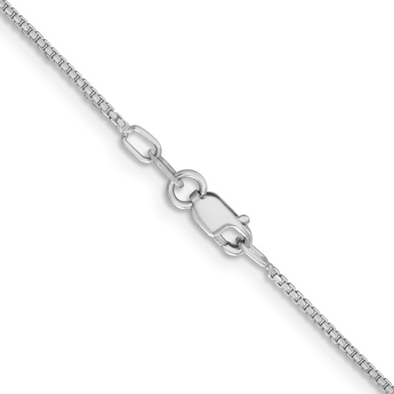 Leslie's 14K White Gold 1.10mm Concave Box Chain