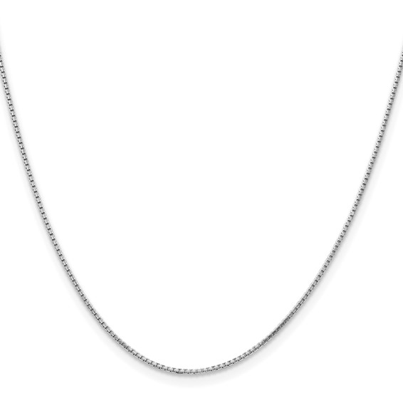 Leslie's 14K White Gold 1.2mm Concave Box Chain