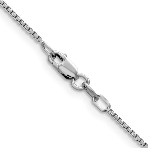 Leslie's 14K White Gold 1.2mm Concave Box Chain
