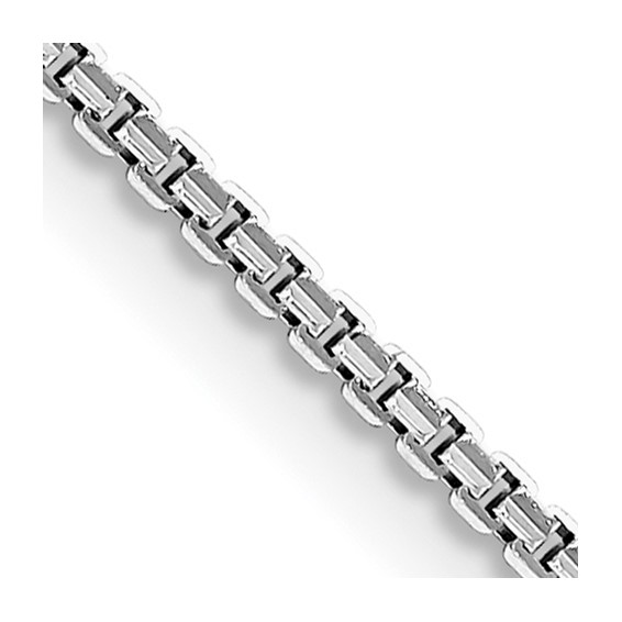 Leslie's 14K White Gold 1.2mm Concave Box Chain