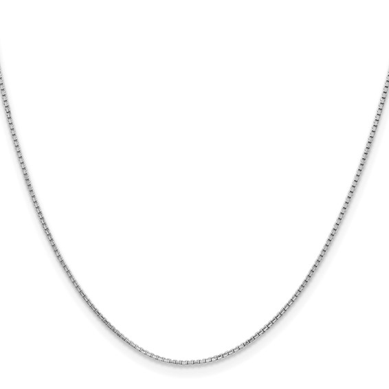 Leslie's 14K White Gold 1.3mm Concave Box Chain