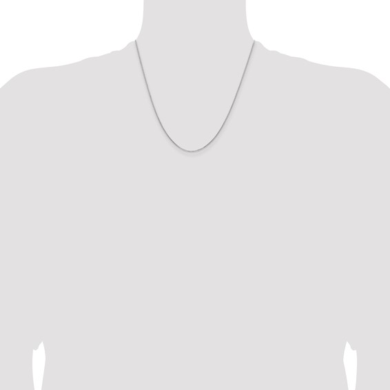 Leslie's 14K White Gold 1.3mm Concave Box Chain