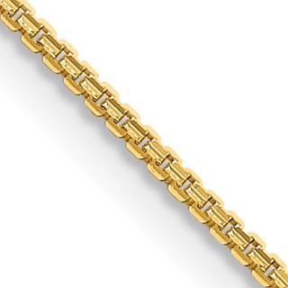Leslie's 14K 1.45mm Concave Box Chain