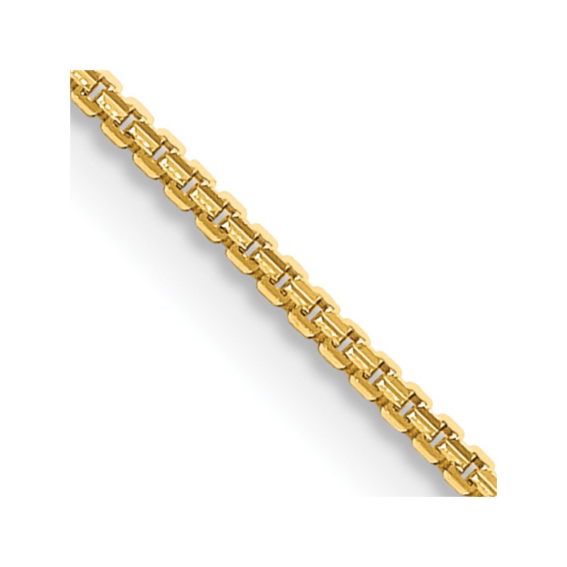 14K 1.45mm Concave Box Chain