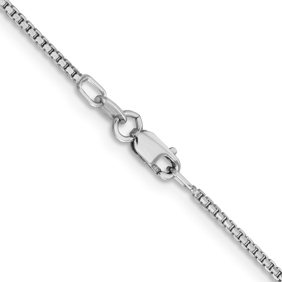 Leslie's 14K White Gold 1.45mm Concave Box Chain