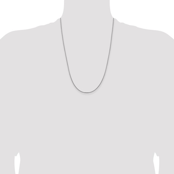 Leslie's 14K White Gold 1.45mm Concave Box Chain