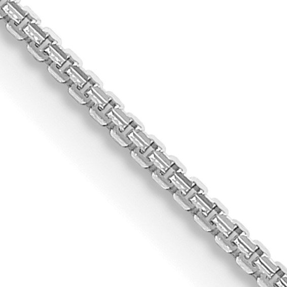 Leslie's 14K White Gold 1.45mm Concave Box Chain