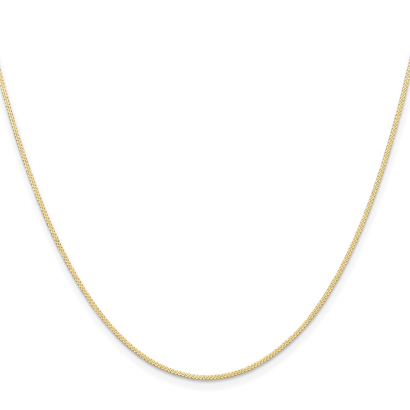 14K 0.8mm Serpentine Chain