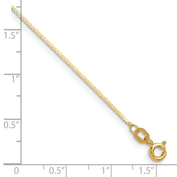Leslie's 14K 0.95mm Serpentine Chain