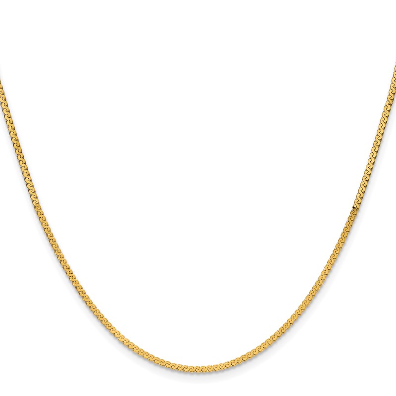 14K 1.55mm Serpentine Chain