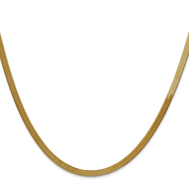 14k 3mm Silky Herringbone Chain