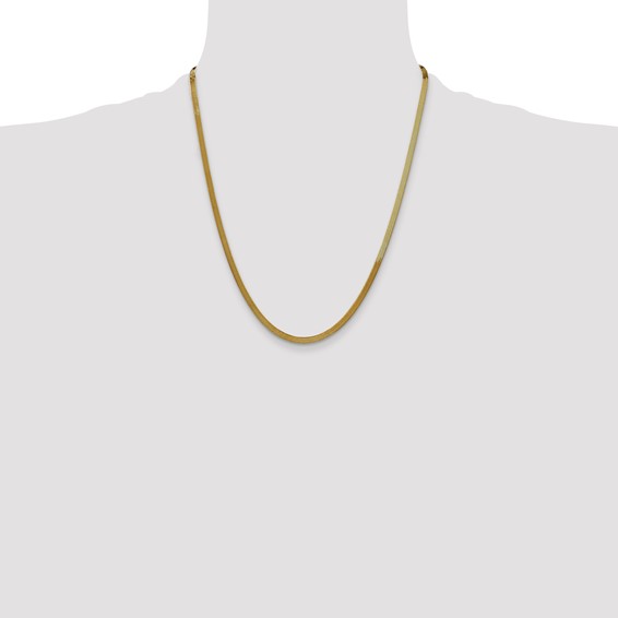 Leslie's 14k 3mm Silky Herringbone Chain