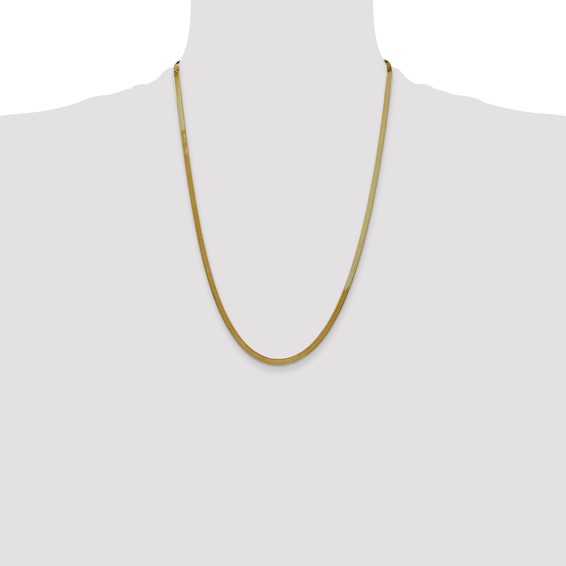 Leslie's 14k 3mm Silky Herringbone Chain
